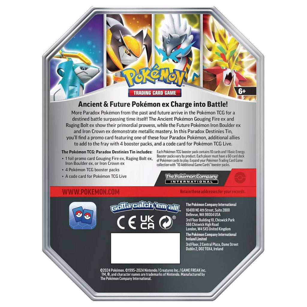 Pokémon-Sammelkartenspiel: Paradoxe Schicksale Ex-Dose (Gouging Fire Ex)