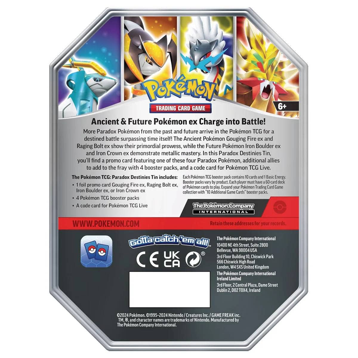 Pokémon-Sammelkartenspiel: Paradoxe Schicksale Ex-Dose (Gouging Fire Ex)